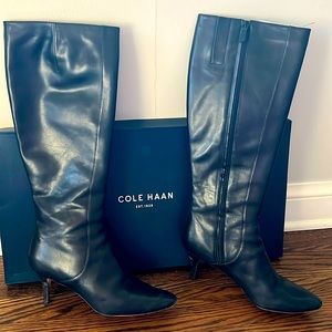 Cole Haan knee-high heeled boots, size 10